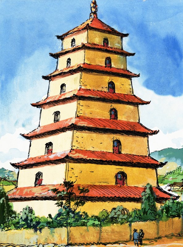 Pagoda by English School