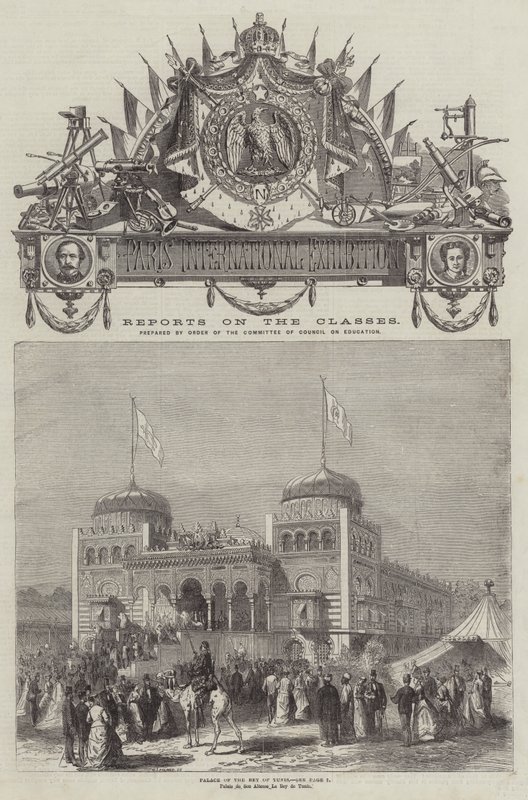 Tunus Bey Sarayı (gravür) by English School