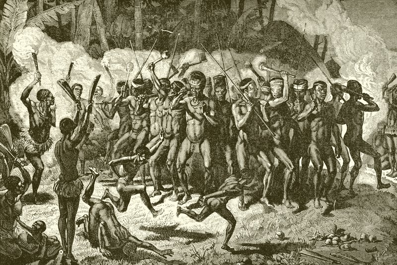 Papua savaş dansı by English School