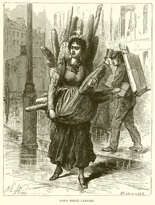 Paris Ekmek Taşıyıcı by English School