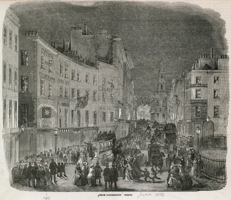 Barış Aydınlatması, The Strand, Haziran 1856 by English School