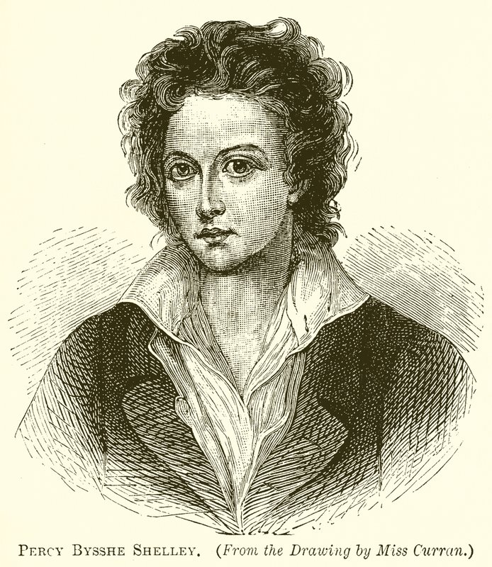 Percy Bysshe Shelley by English School