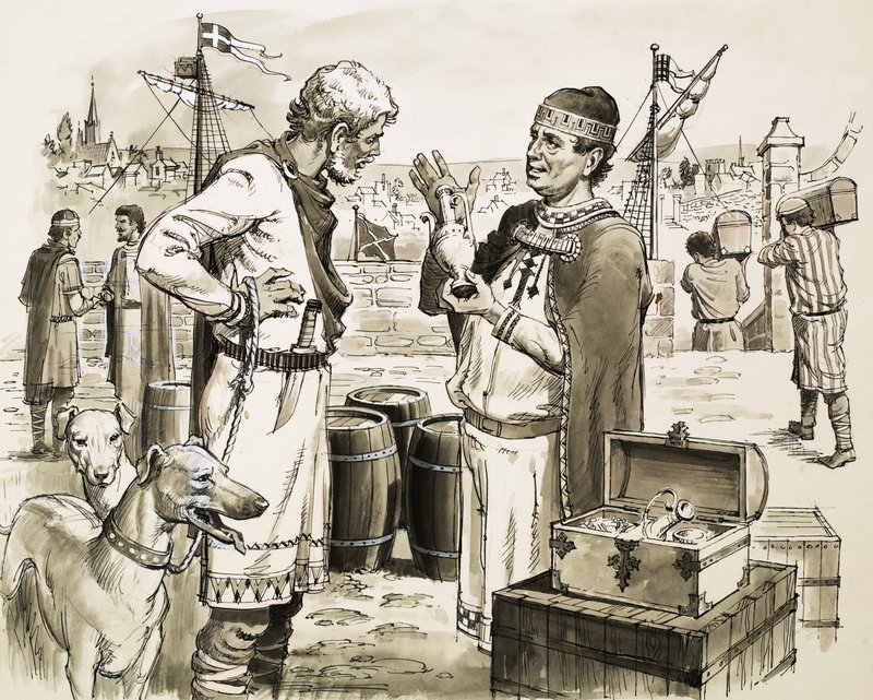 Phoenecian  traders by English School