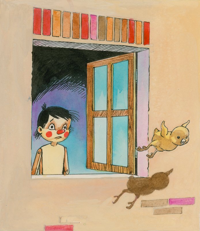 Pinokyo (kağıt üzerine guaj) by English School
