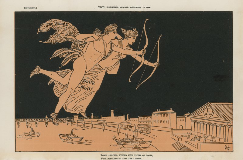 Siyasi karikatür by English School