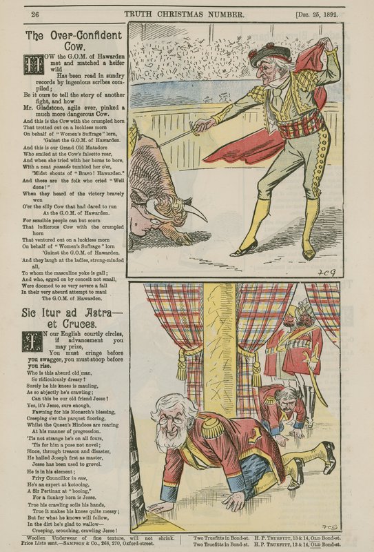 Siyasi karikatürler by English School