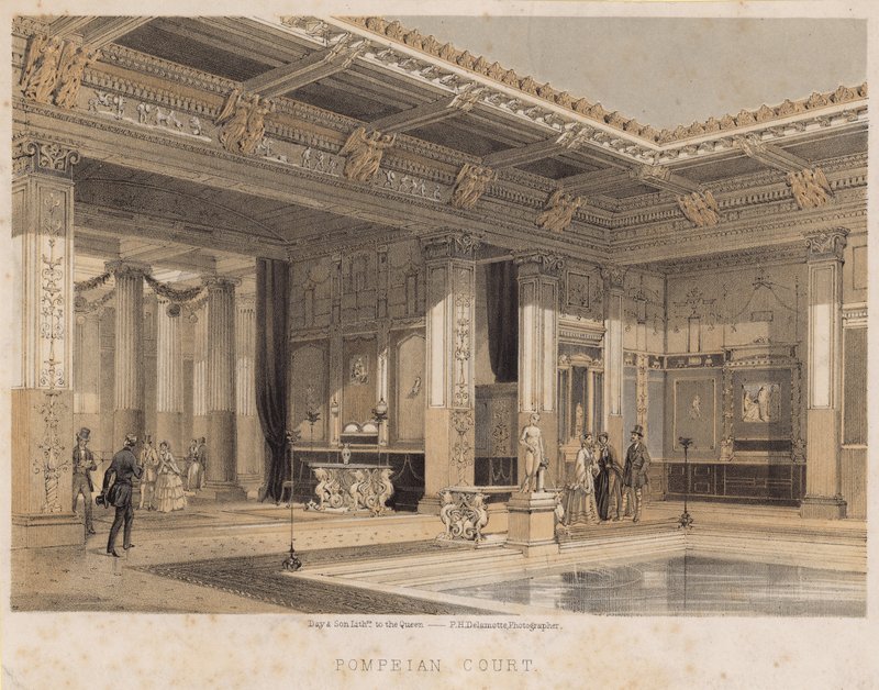 Pompeian Mahkemesi, Kristal Saray, Sydenham by English School