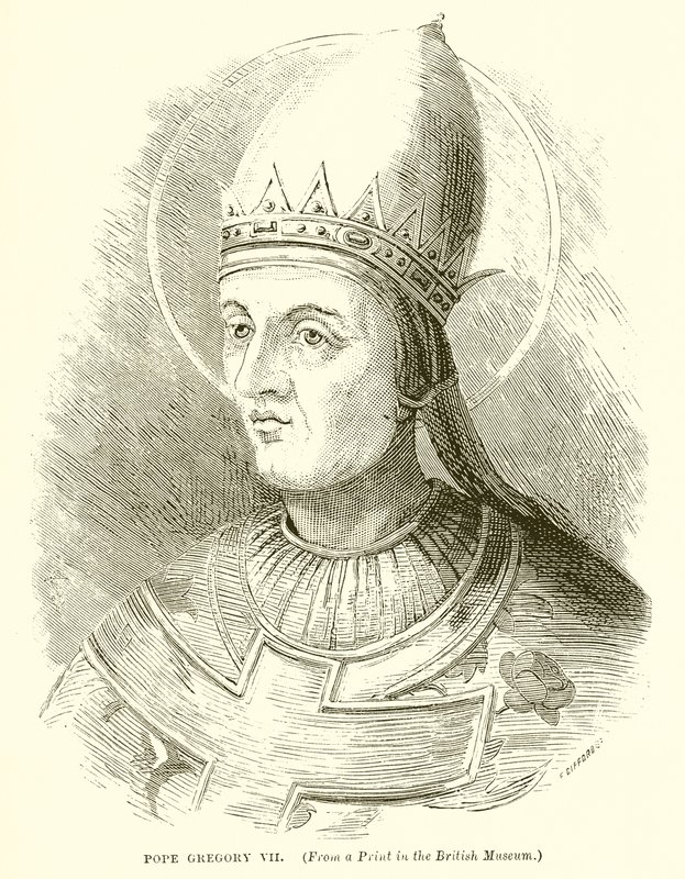 Papa Gregory VII by English School