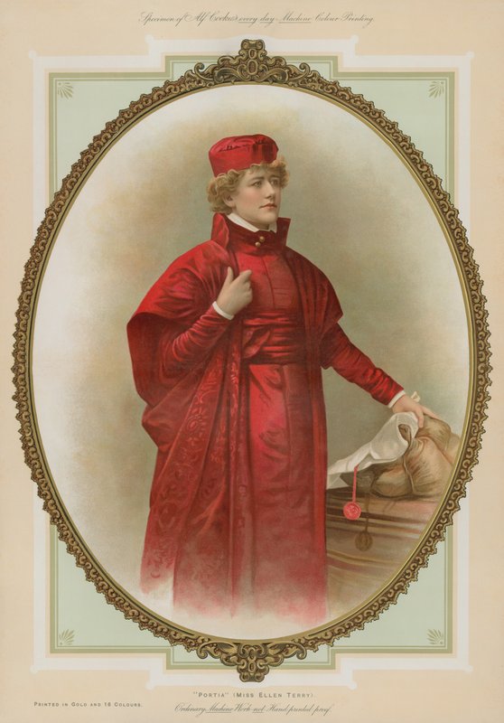 Portia, Bayan Ellen Terry by English School