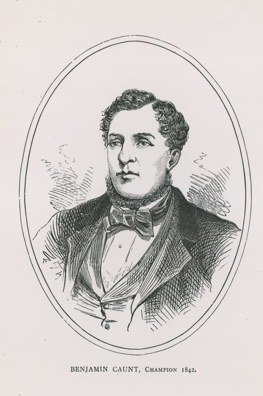 Benjamin Caunt'un Portresi by English School