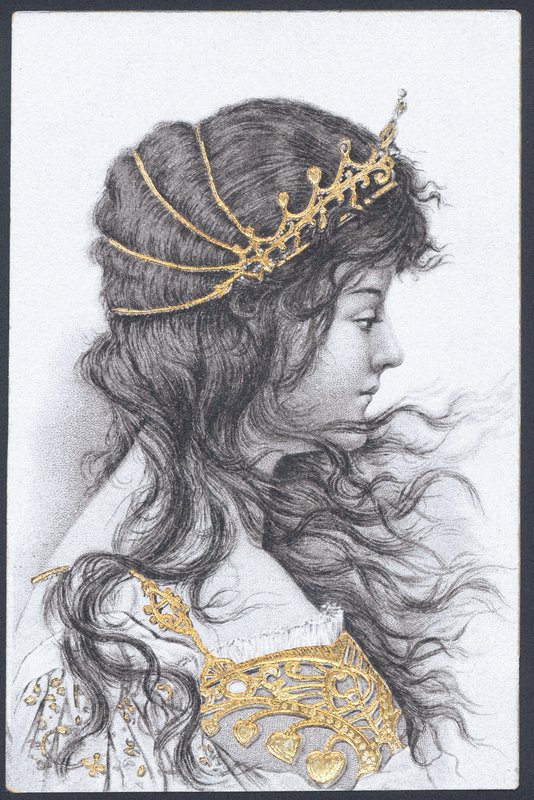 bir kızın portresi by English School