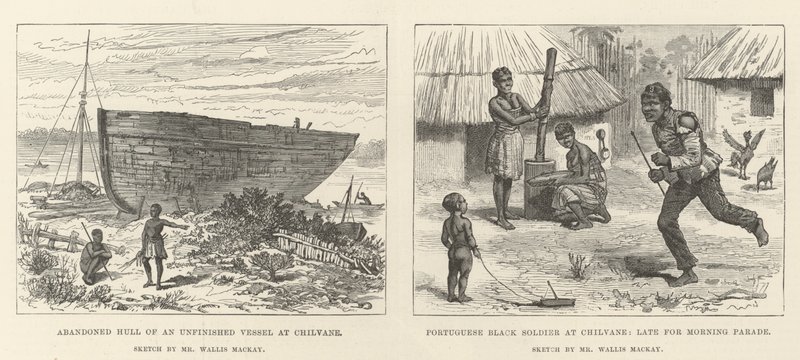 Portekizce Doğu Afrika (gravür) by English School