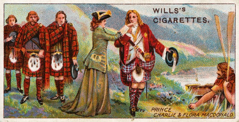 Prens Charlie ve Flora Macdonald by English School