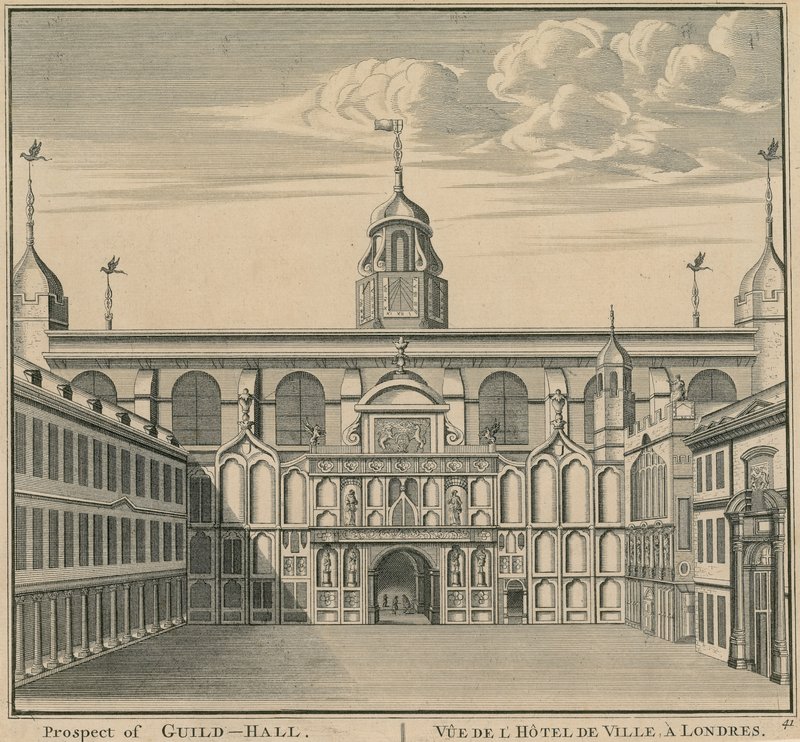 Guildhall, Londra Prospect by English School
