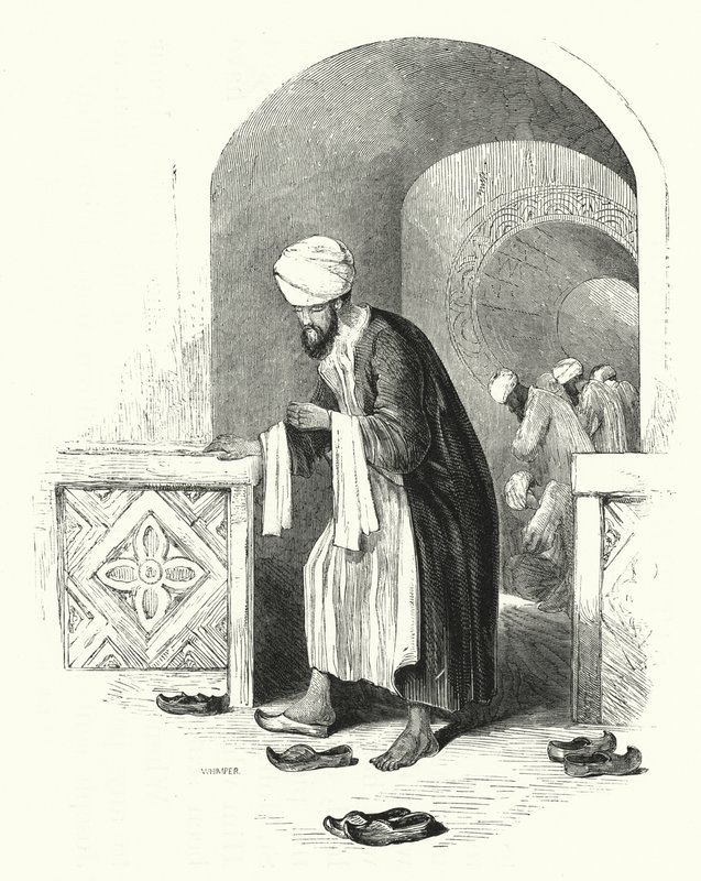 Ayakkabıları Çıkarma (gravür) by English School
