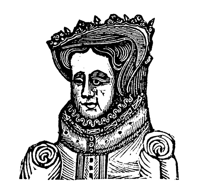 Kraliçe Mary I (tahta baskı) by English School