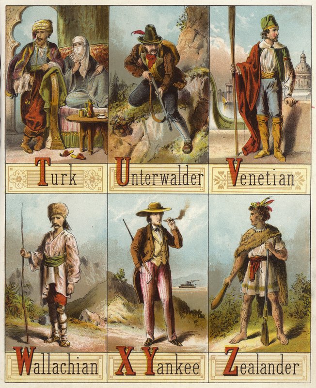 Dünya Irkları (chromolitho) by English School
