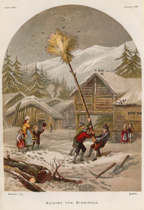 Kuş direğini yükseltmek by English School