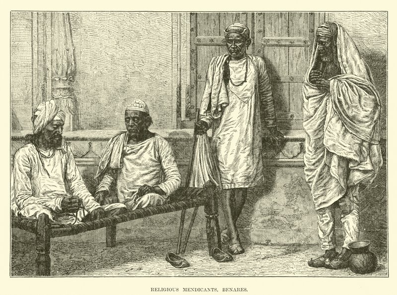 Dini dilenciler, Benares by English School