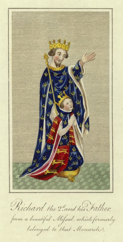 Richard II ve babası by English School