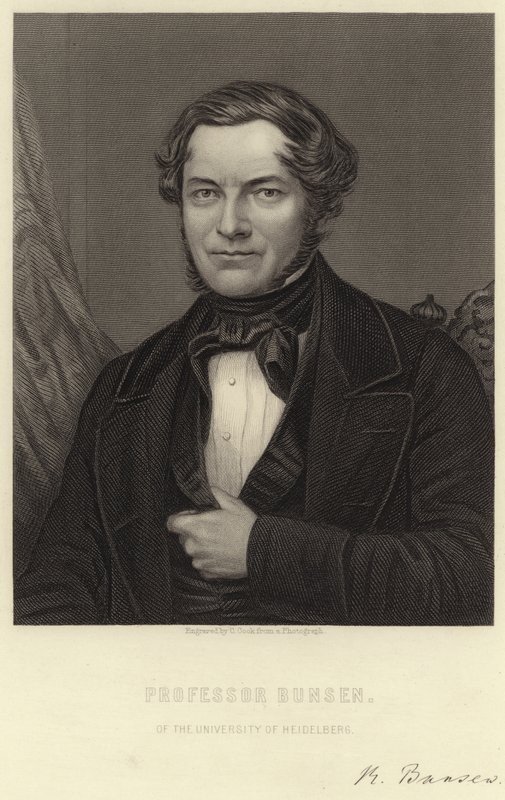 Robert Bunsen by English School