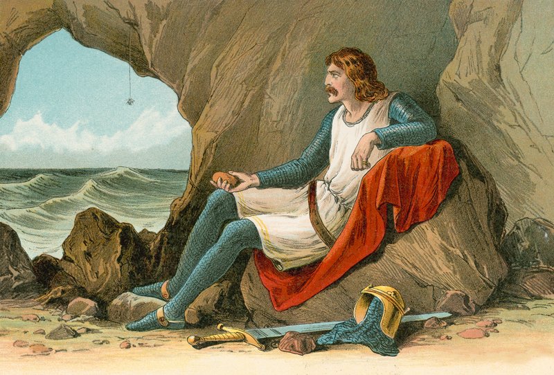 Robert Bruce ve örümcek by English School