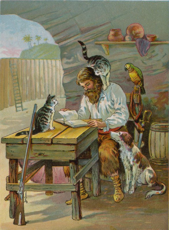 Robinson Crusoe evde kalede by English School