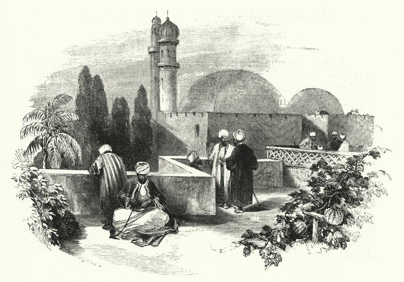 Çatı terası (gravür) by English School