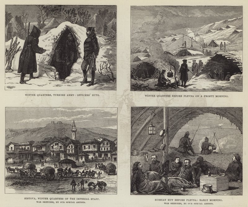 Rus Türk Savaşı (gravür) by English School