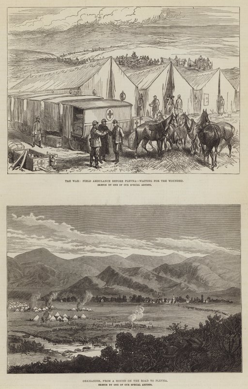 Rus Türk Savaşı (gravür) by English School