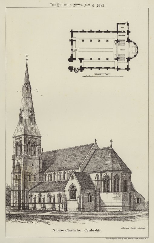 S Luke Chesterton, Cambridge (gravür) by English School