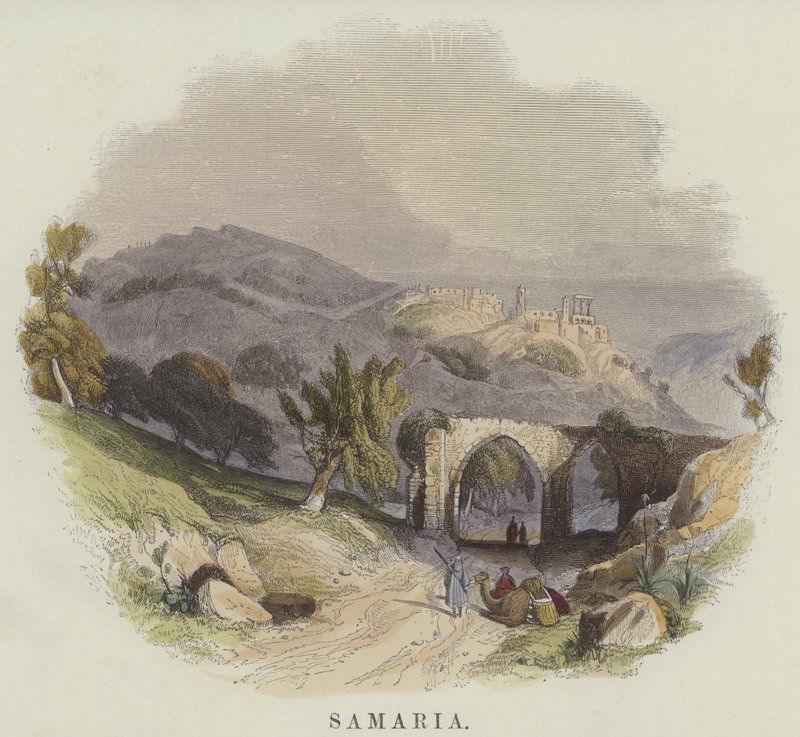 Samiriye (renkli gravür) by English School