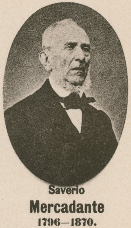 Saverio Mercadante (gravür) by English School