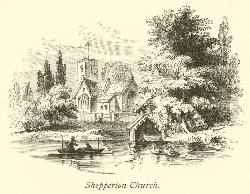 Shepperton Kilisesi by English School