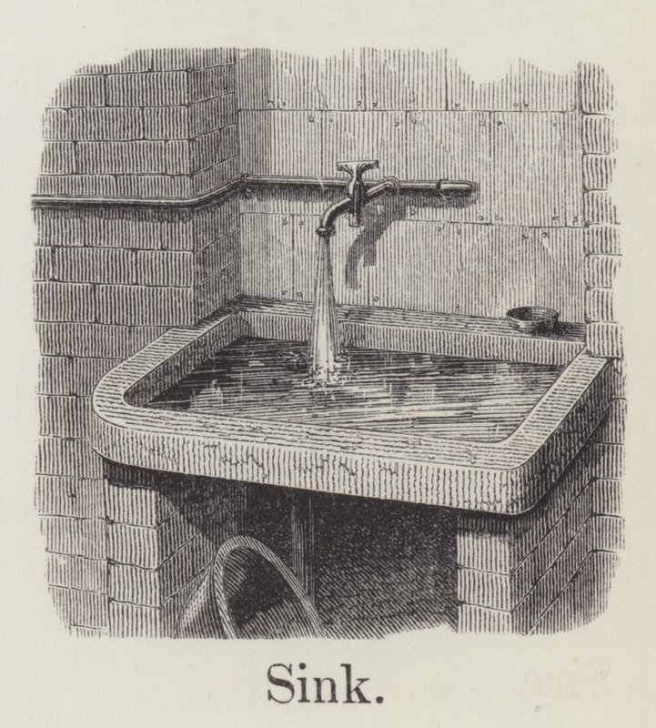 lavabo (gravür) by English School