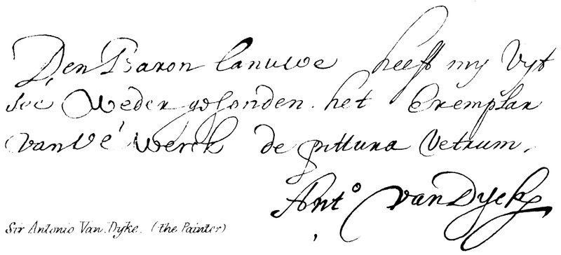 Sir Antonio Van Dyke, (Ressam) by English School