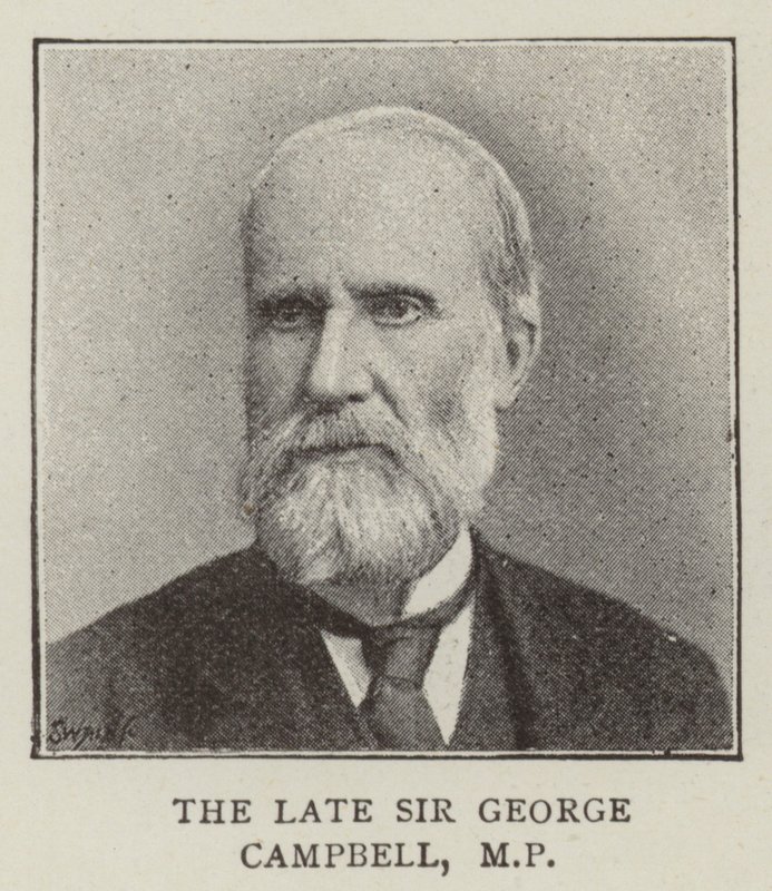 Sir George Campbell (gravür) by English School