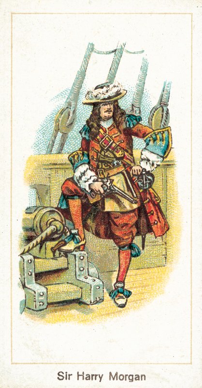 Sir Harry Morgan (kromolitho) by English School