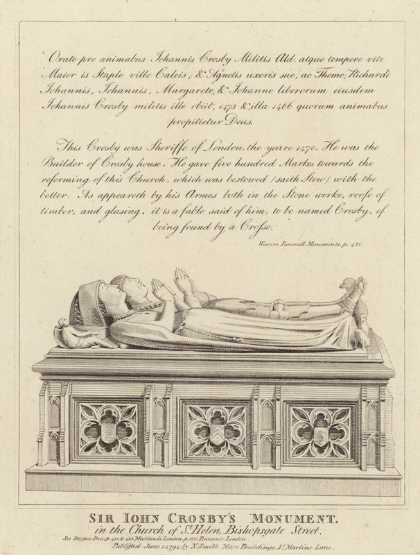 Sir John Crosbys Anıtı by English School