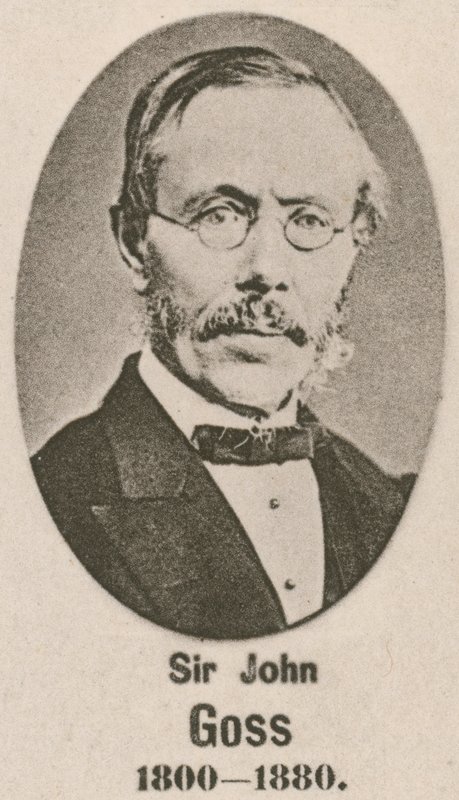 Sir John Goss (gravür) by English School