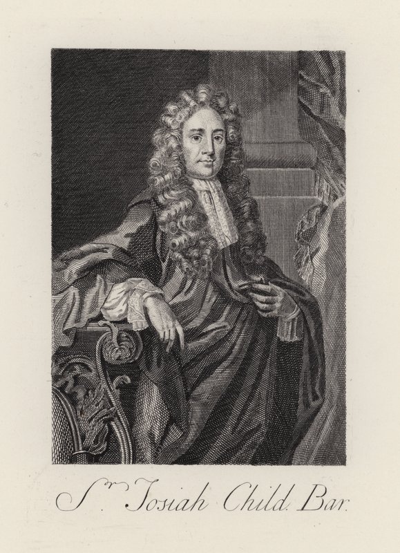 Sir Josiah Çocuk (gravür) by English School