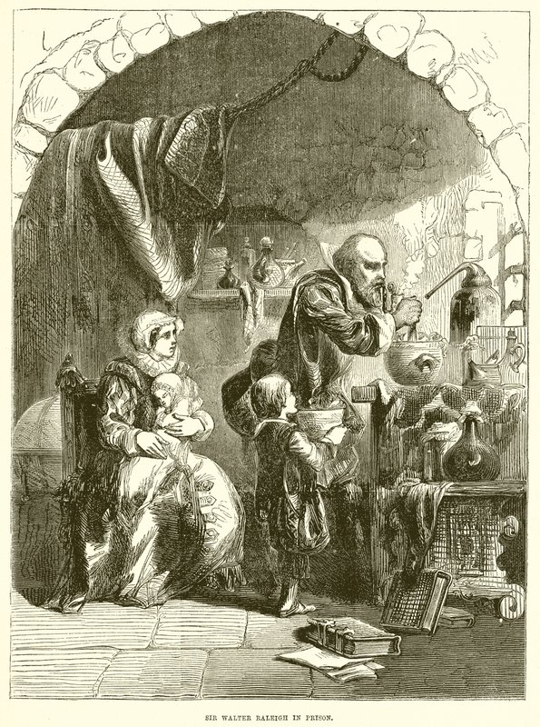 Sir Walter Raleigh Hapishanede by English School