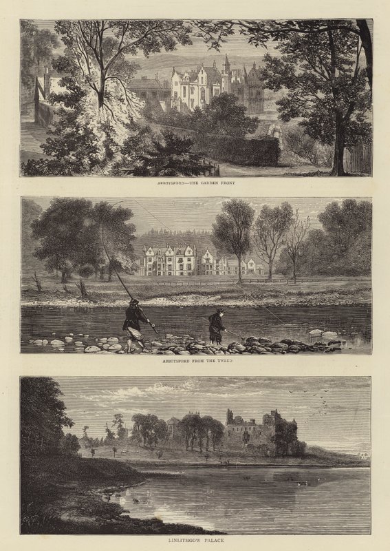 Sir Walter Scott Yüzüncü Yıl (gravür) by English School