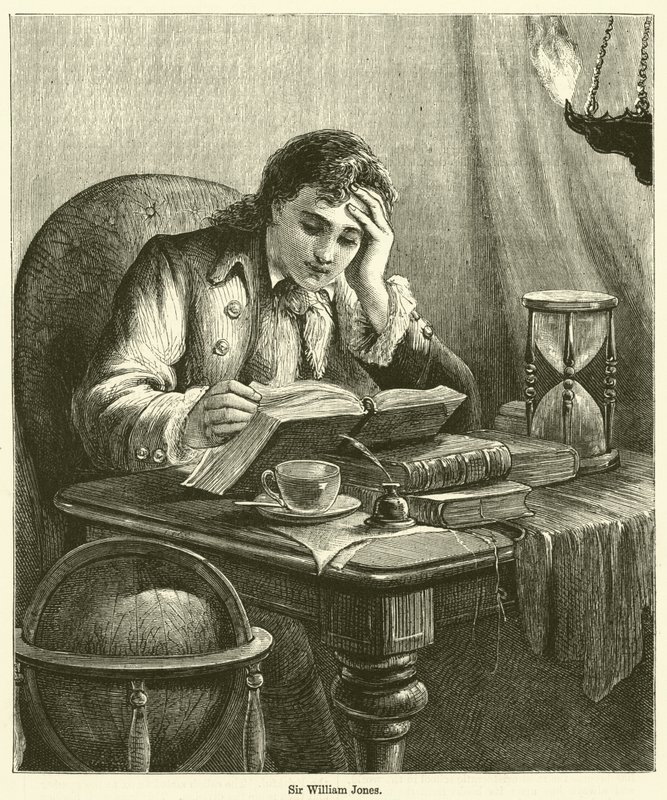 Sir William Jones (gravür) by English School