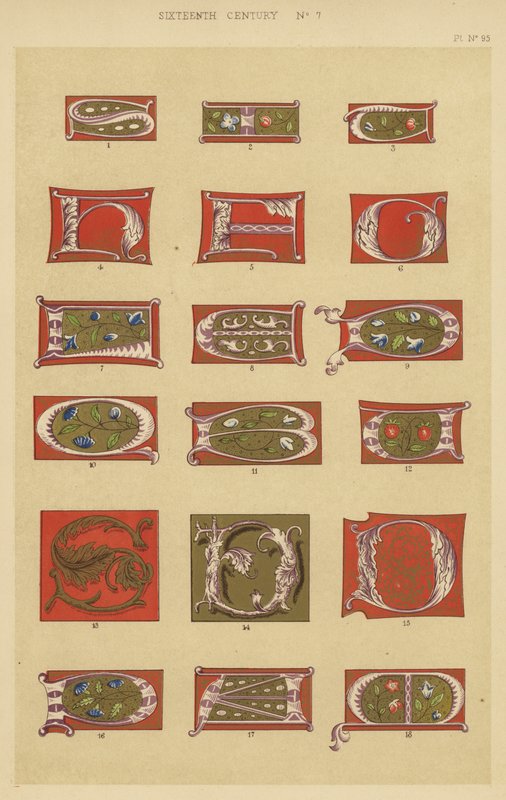 Onaltıncı Yüzyıl (kromolitho) by English School