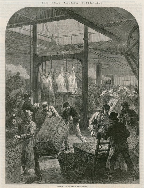 Smithfield pazarı by English School