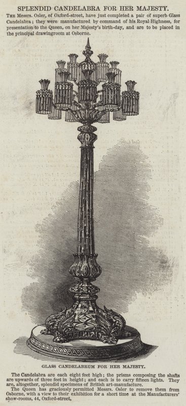 Majesteleri için Muhteşem Şamdan (gravür) by English School