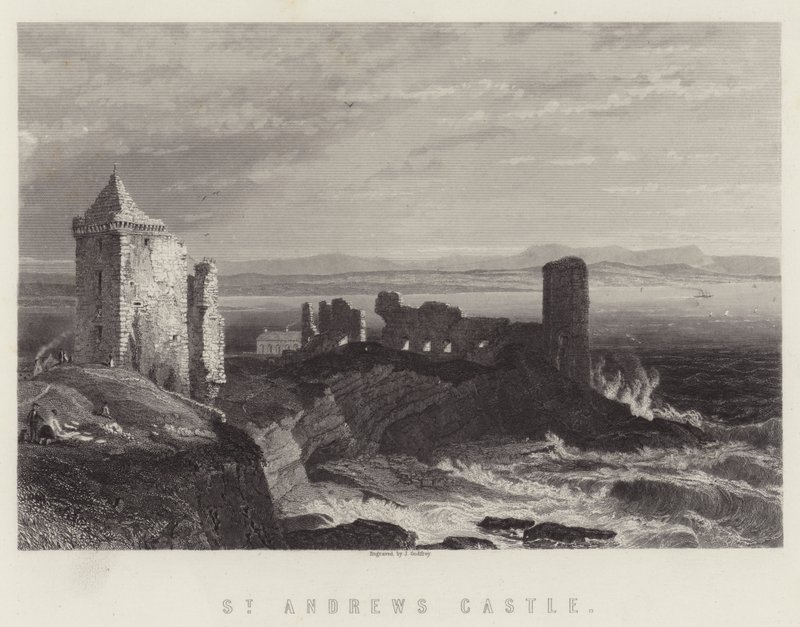 St Andrews Kalesi (gravür) by English School