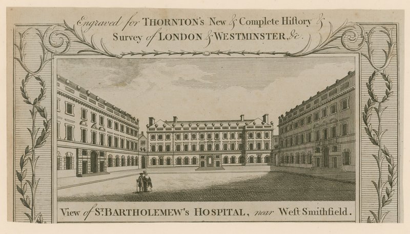 Aziz Bartholomews Hastanesi, Smithfield. by English School