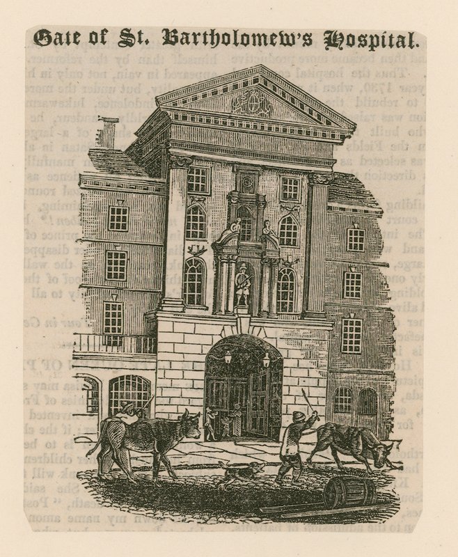 Aziz Bartholomews Hastanesi, Smithfield. by English School